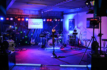 Coverband Paramounts repetitieruimte